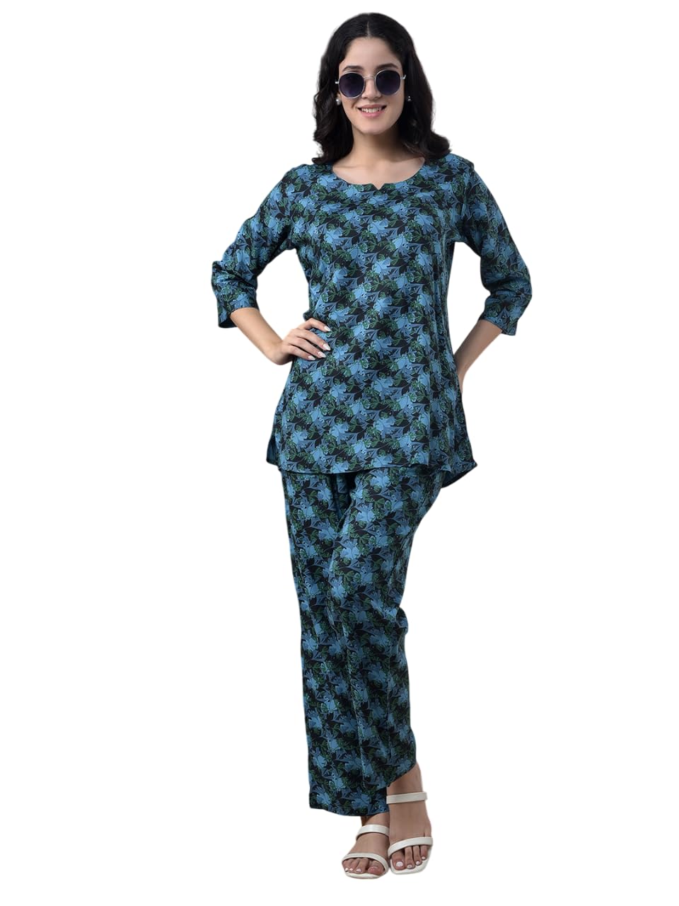 Missy Women Printed Rayon Woven Co-Ord Set-image-39