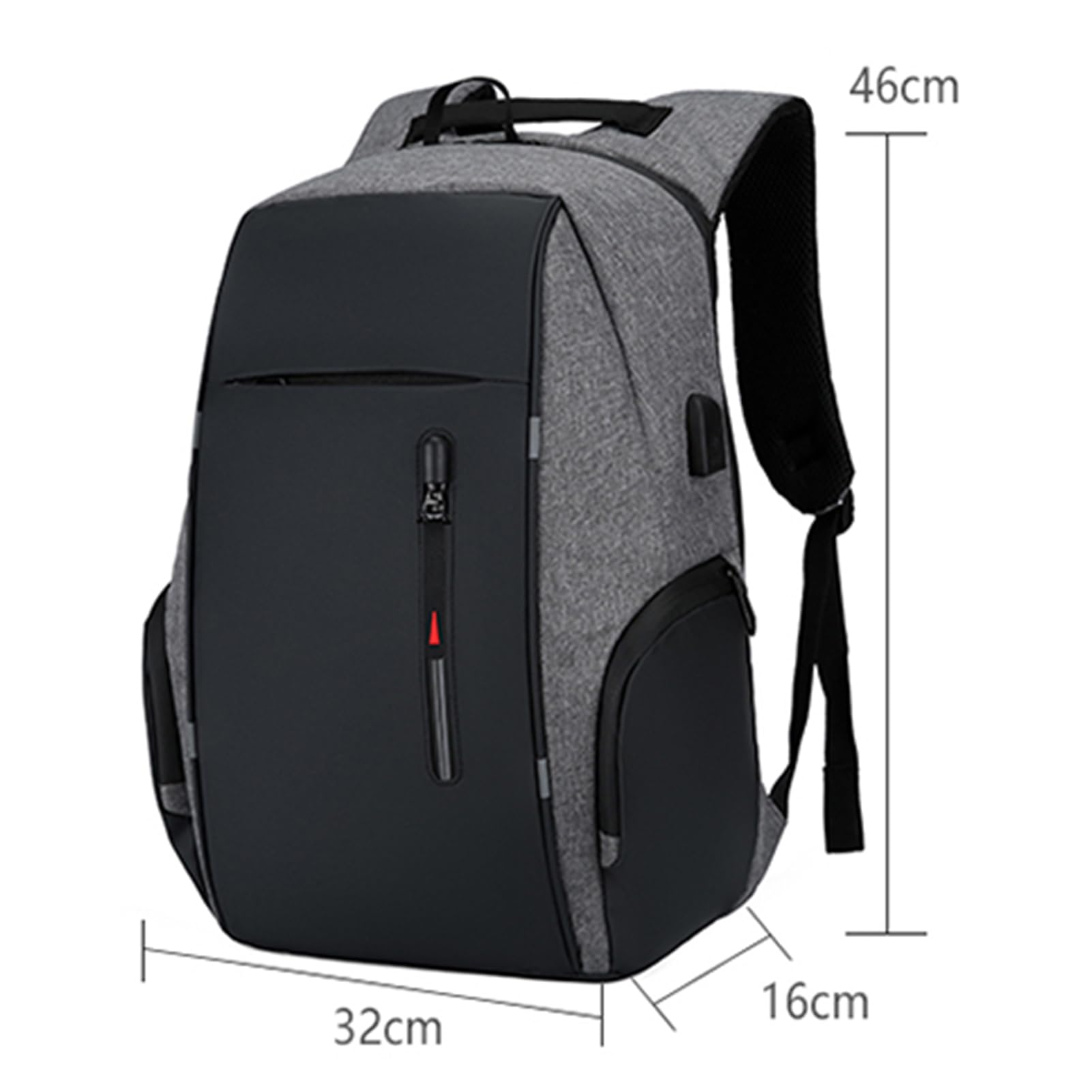 docooler Zaino per Laptop per Borsa per Laptop da 17 Pollici con Porta USB Zaini Impermeabili alla Moda