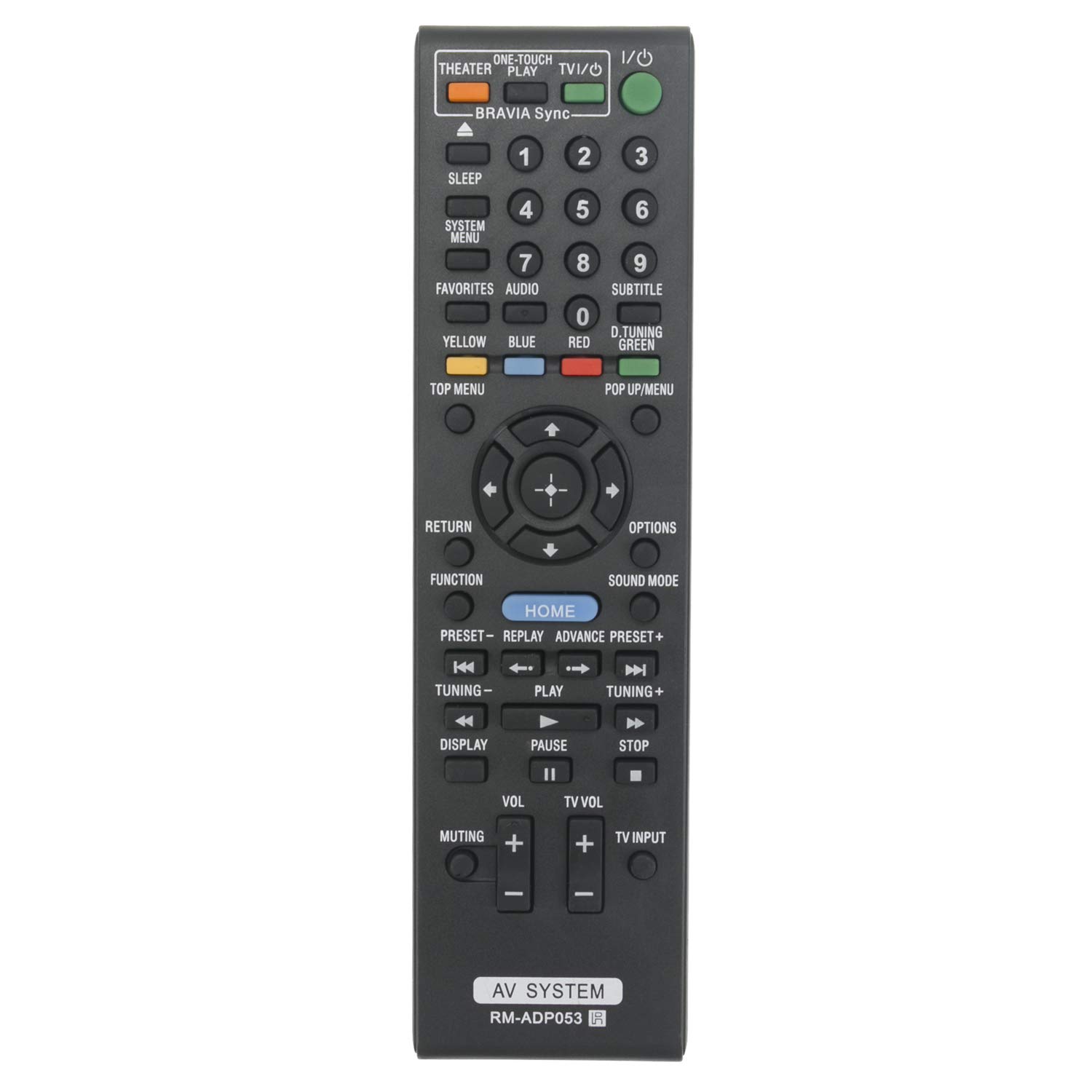 Vinabty RM-ADP053 Replaces Remote Control Combination Suitable for Sony BDV-E470 Bdv-t37 Bdv-t57 Bdv-e370 Bdv-e570 Bdv-e870 Blu-Ray Home Theater System