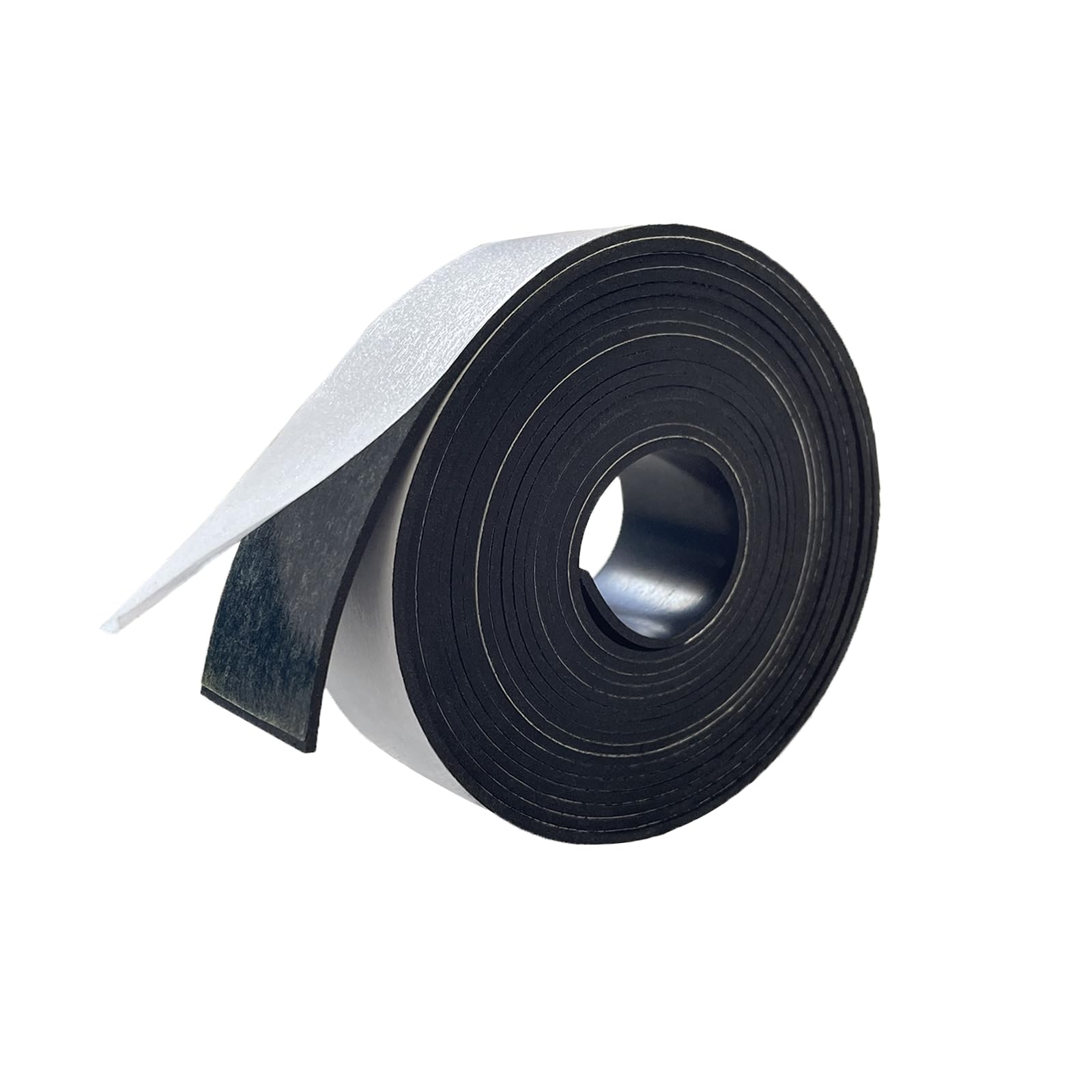 Thin Neoprene Rubber Strips with Adhesive 1/16 (.062)" Thick X 1" Wide X 10'Long, Neoprene Rubber Sheet Strips Rolls Self Adhesive for Protection, Gasket Material(1" X10'X1/16)