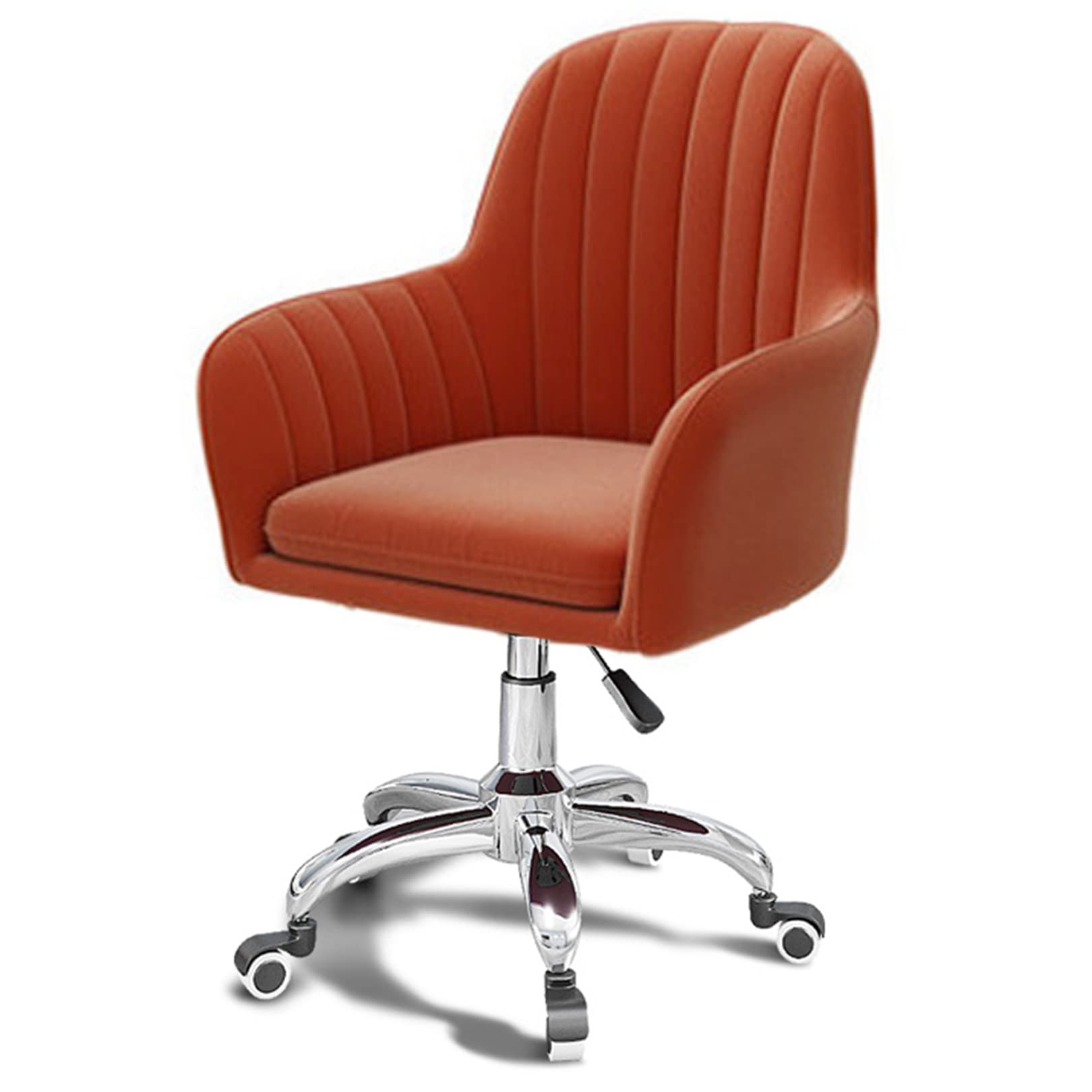 METTEOR Office Chair with Lumbar Support Adjustable Swivel Desk Chair for Home and Office Use table Cuter Chair for Work and Gaming (Orange)