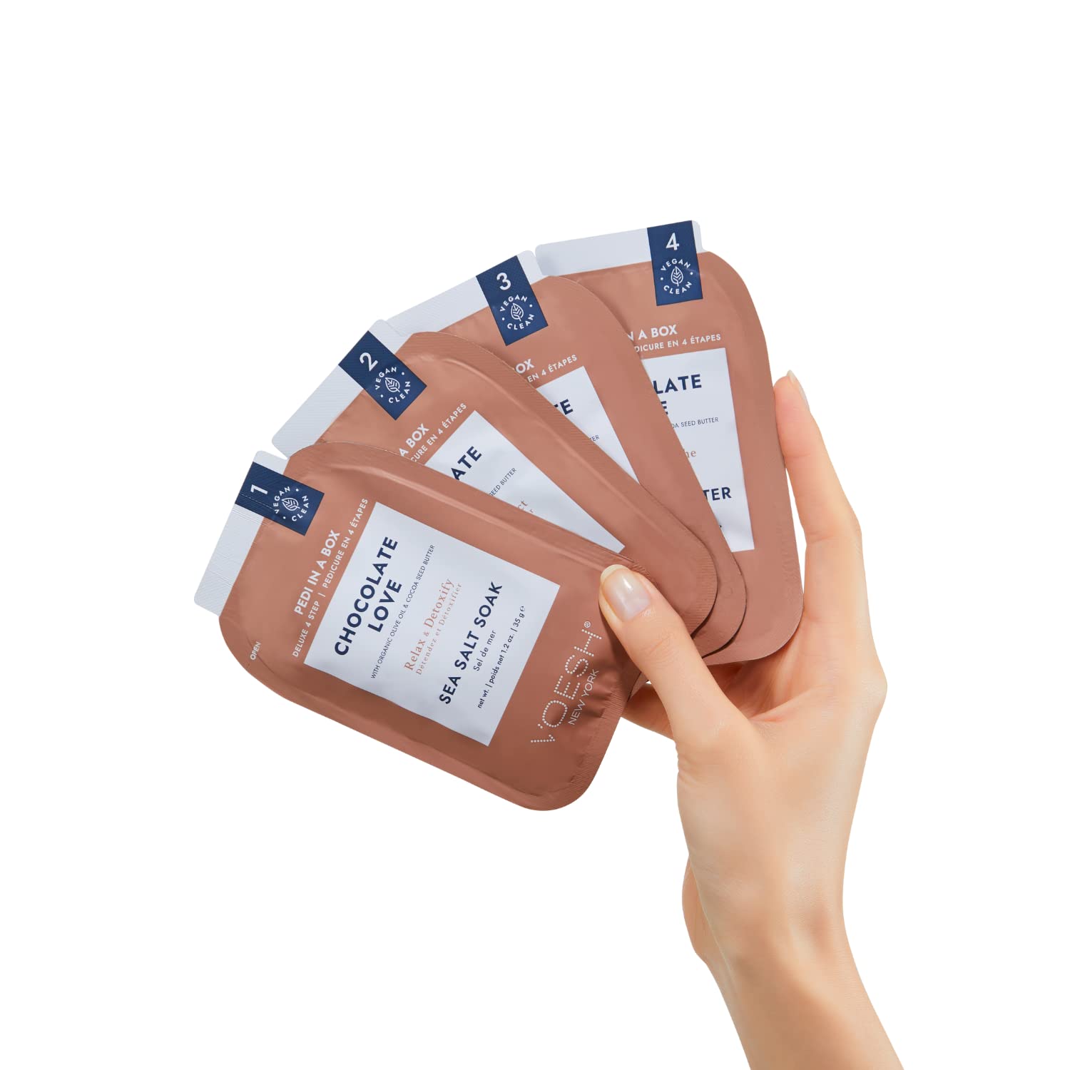 Voesh New York Pedi In A Box Deluxe 4 Step, Chocolate Love