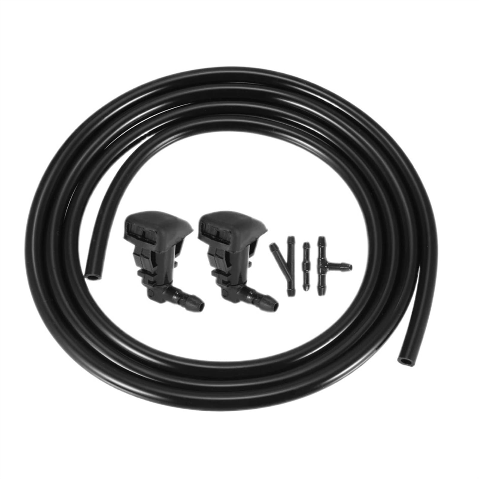 Boquilla de Lavaparabrisas Compatible Con Ford Para Fusion 2008 2009 2010 2011 2012 Rociador Boquilla Limpiaparabrisas Delantero Conector Manguera 3 Piezas Kit Manguera Fluido 2 Metros 8E5Z17603A