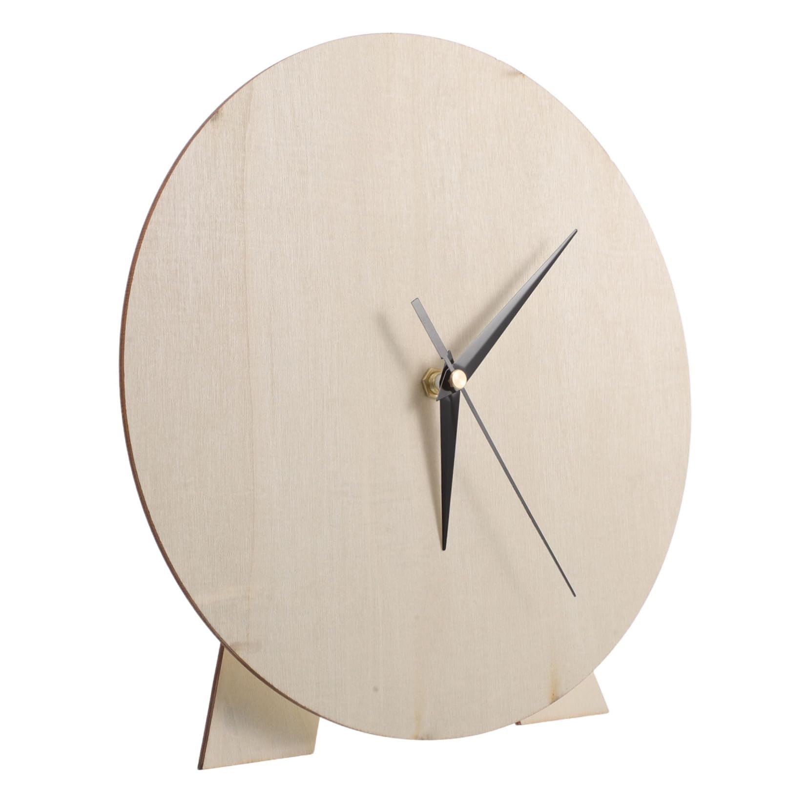 Quadrante Orologio Fai da Te Rotondo in Legno Beige