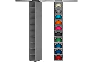 Lifewit 10-Compartment Hat Organizer: Store Your Caps in Style