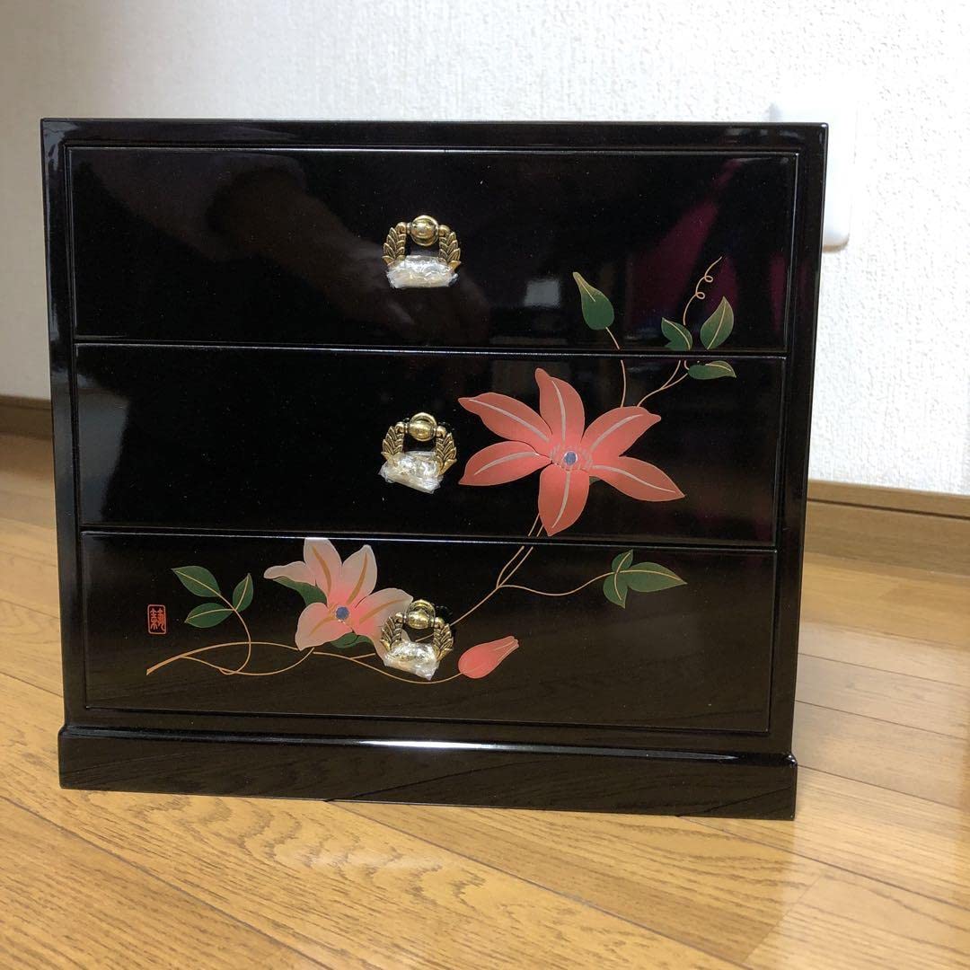 曽根工芸　小物入れ　３ツ引出　漆 曽根工芸 小物入れ 3ツ引出 漆 【公式通販】