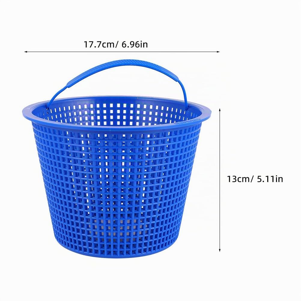 HEMOTON Lot de 2 Paniers de Rechange Bleus pour Écumoire de Piscine, pour Le Retrait Et Le Nettoyage des Feuilles Et Débris.