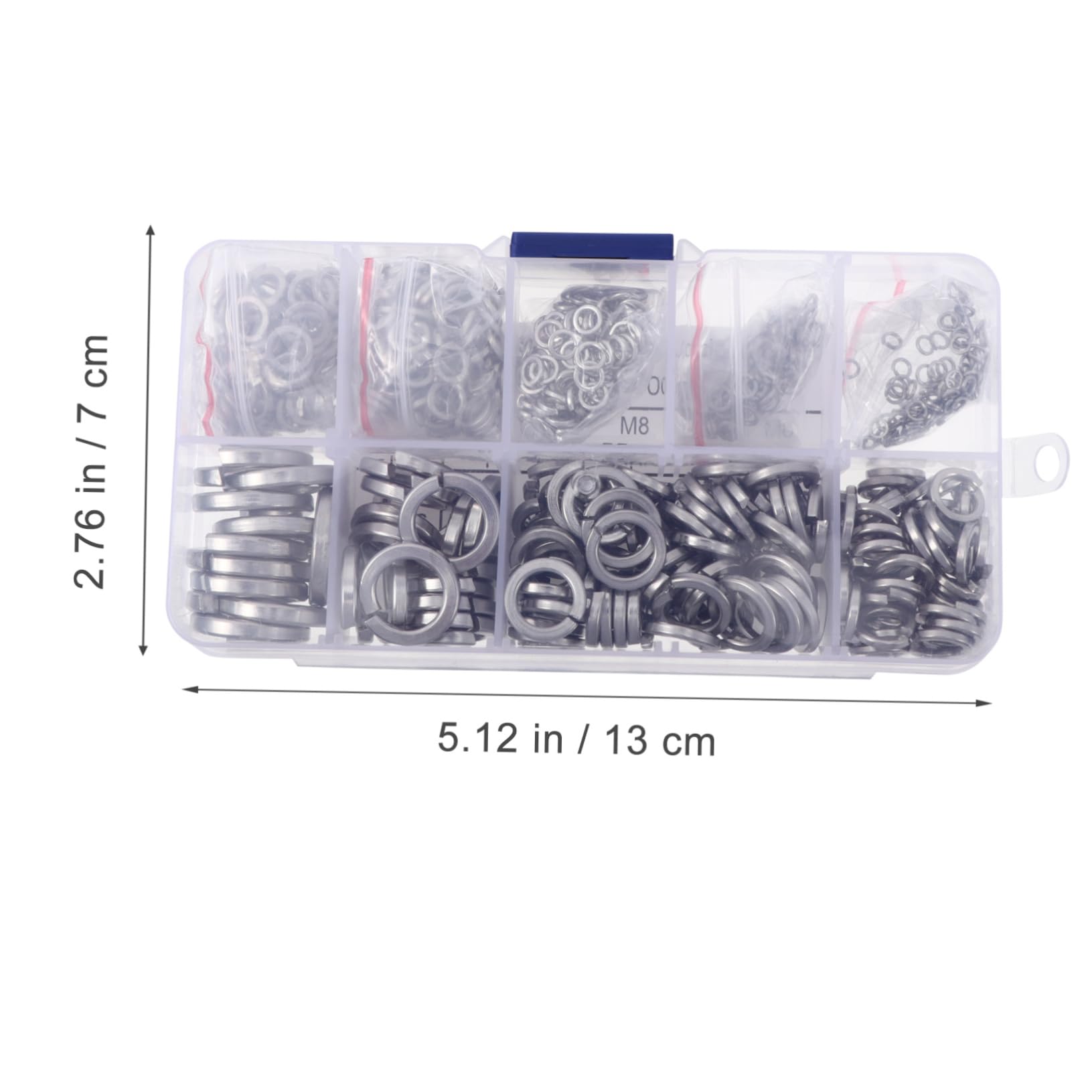 SOLUSTRE 600pcs Spring Washers Combination Set M2- Lock Washers for Repair Hardware
