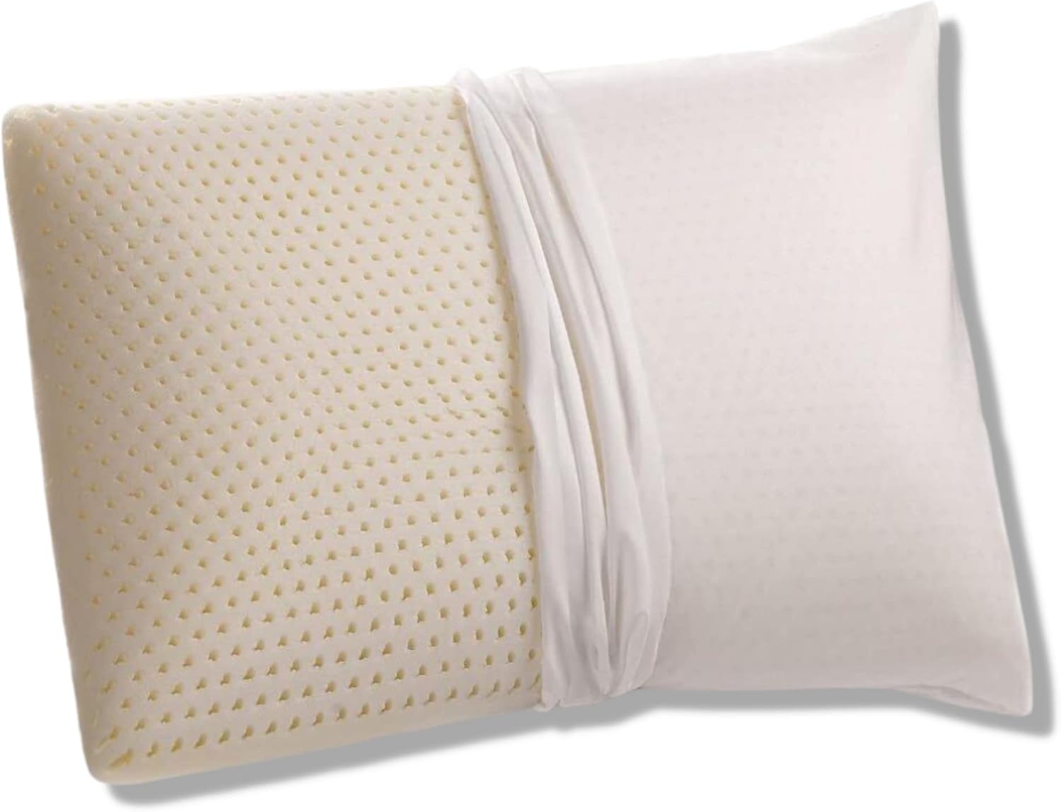 OrganicTextiles Talalay Latex Pillow with Organic Cotton