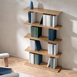 エア・リゾーム 本棚 マガジンラック コミックラック 壁掛け風 穴あけ不要 幅60cm 奥行18cm 高さ95.5cm