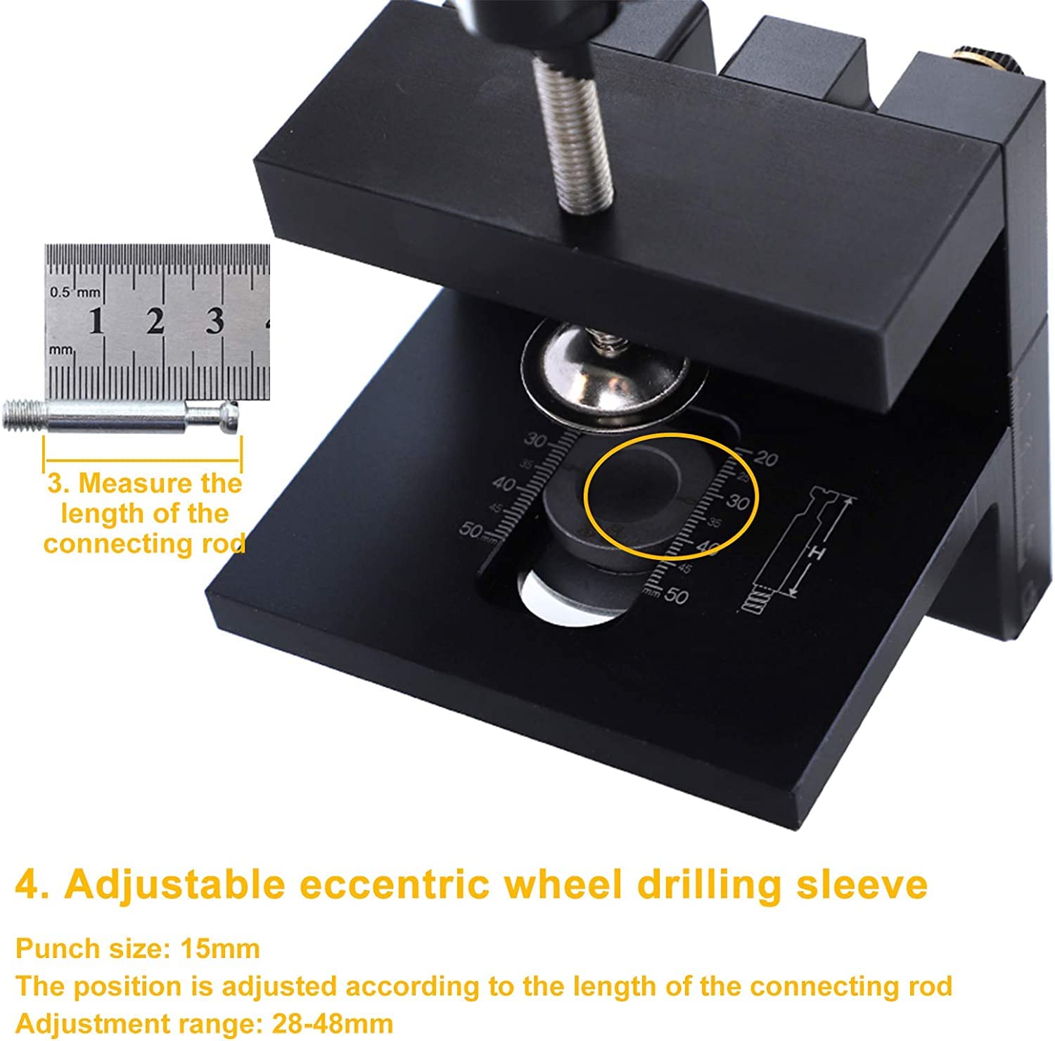 Pocket Hole Gig,Dowel Jig,Woodworking Tools And Accessories,0.51in-1 - View #8
