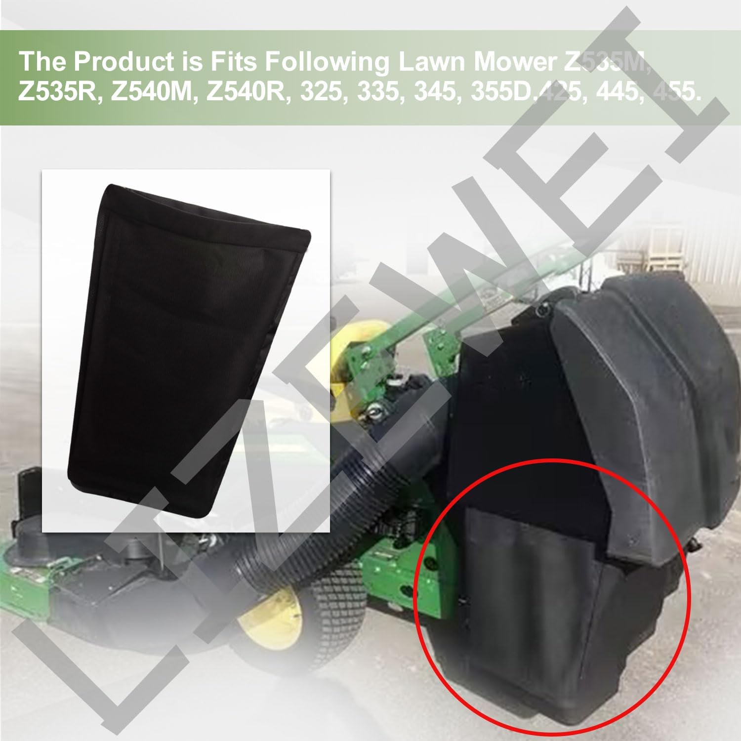 AM135485 Medium Density Grass Bag Compatible with John D-eere X300 X310 X320 X465 X485 X500 X700 GX255 GX325 LX255 LX266 LX280 LX290 LT150 LT155 LT160 LT180 LT190