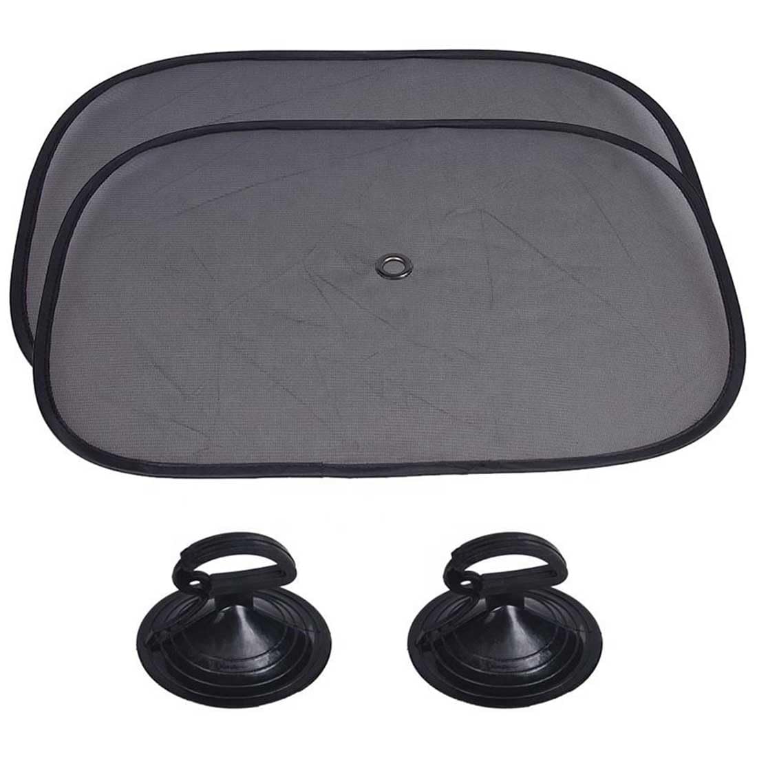 2 parasoles para coche con protección UV UPF para ventana lateral de bebé, parasol con ventosa, protección contra apagón para coche, protector opaco para vehículo