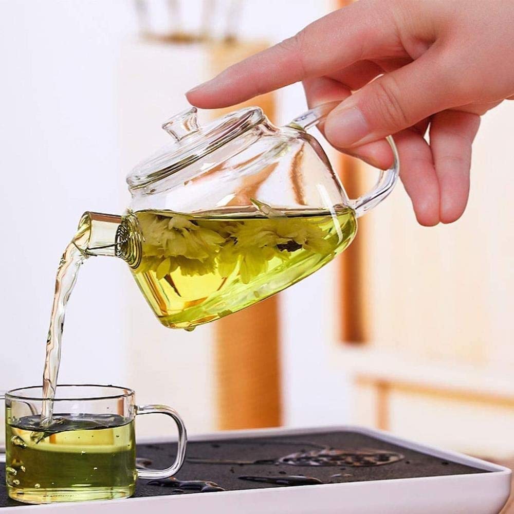 Czajniczek Czajniczek Filiżanka Czajniczek Szklany Czajniczek Wysoka Temperatura Herbata Wyrafinowana Odporna Herbata Czerwona Herbata Zielona Przezroczysty Prosty Garnek Mała Praca 200 ml