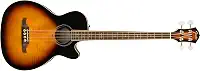 Fender Baixo acústico FA-450CE, com garantia de 2 anos Sunburst, Laurel Fingerboard