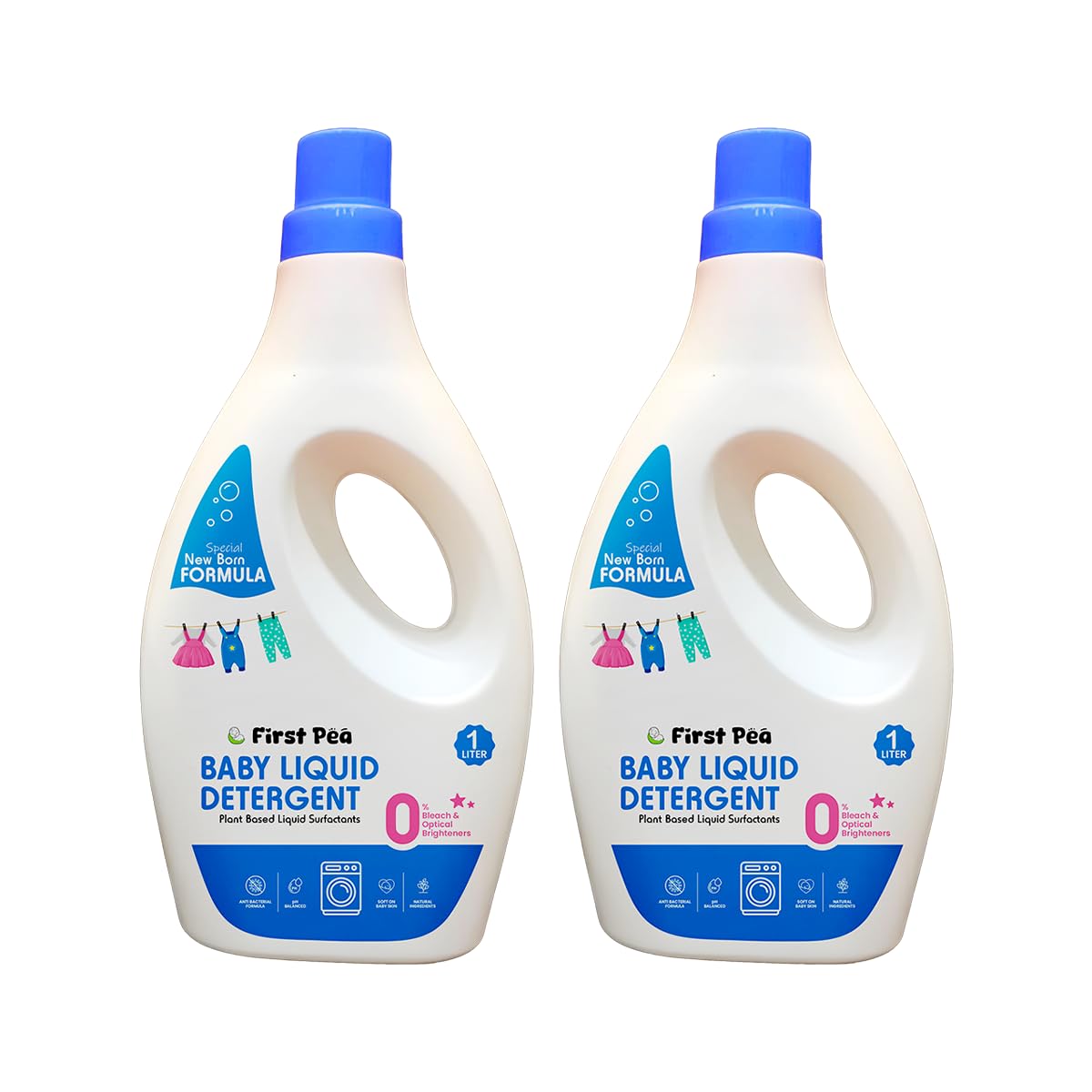 FirstPea Baby Liquid Detergent 1L Gentle Plant-Based & Hypoallergenic Laundry Wash | Safe for Newborns Soft on Skin Tough on Stains (2)-image-18