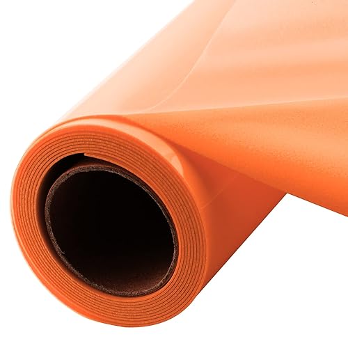 Miniatura 8 de Viewmoi Rollo de vinilo de transferencia de calor flocado HTV de 10 pulgadas x 4 pies planchar para ropa de bricolaje verde azulado