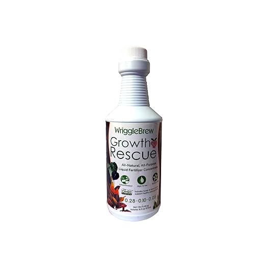 Organic Liquid Fertilizer Concentrate from Worm Castings. Non-toxic, All-Purpose, Plant Food for Gardens, Vegetables, Fruits, Houseplants, Seed Starters, and Ornamentals. (16 Fluid Ounces)