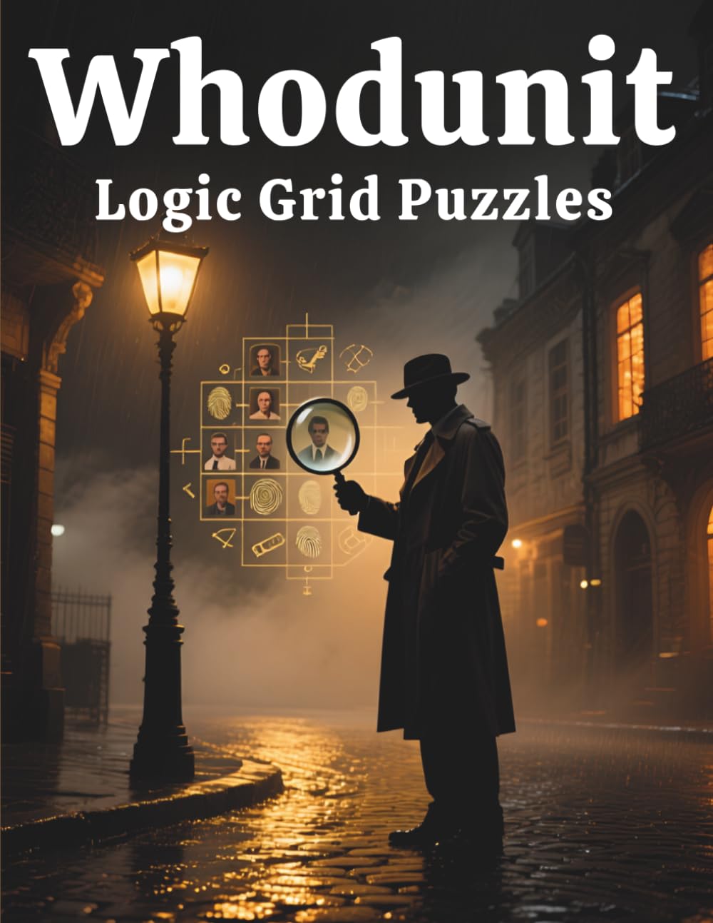 Whodunit Logic Grid Puzzles: 50 Murder Mystery Logic Grid Puzzles • Medium & Hard Difficulty • Solve Every Case Using Clues, Deduction, and Logic