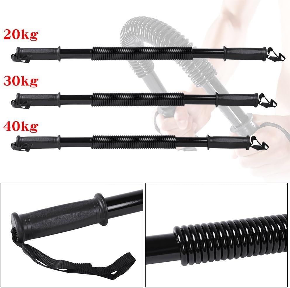 AMIFIT Power Twister Bar for Arm Upper Body Strength Training Workout Heavy Duty Arm Builder, 20kg/30Kg/40Kg/50Kg (40 Kg) 4