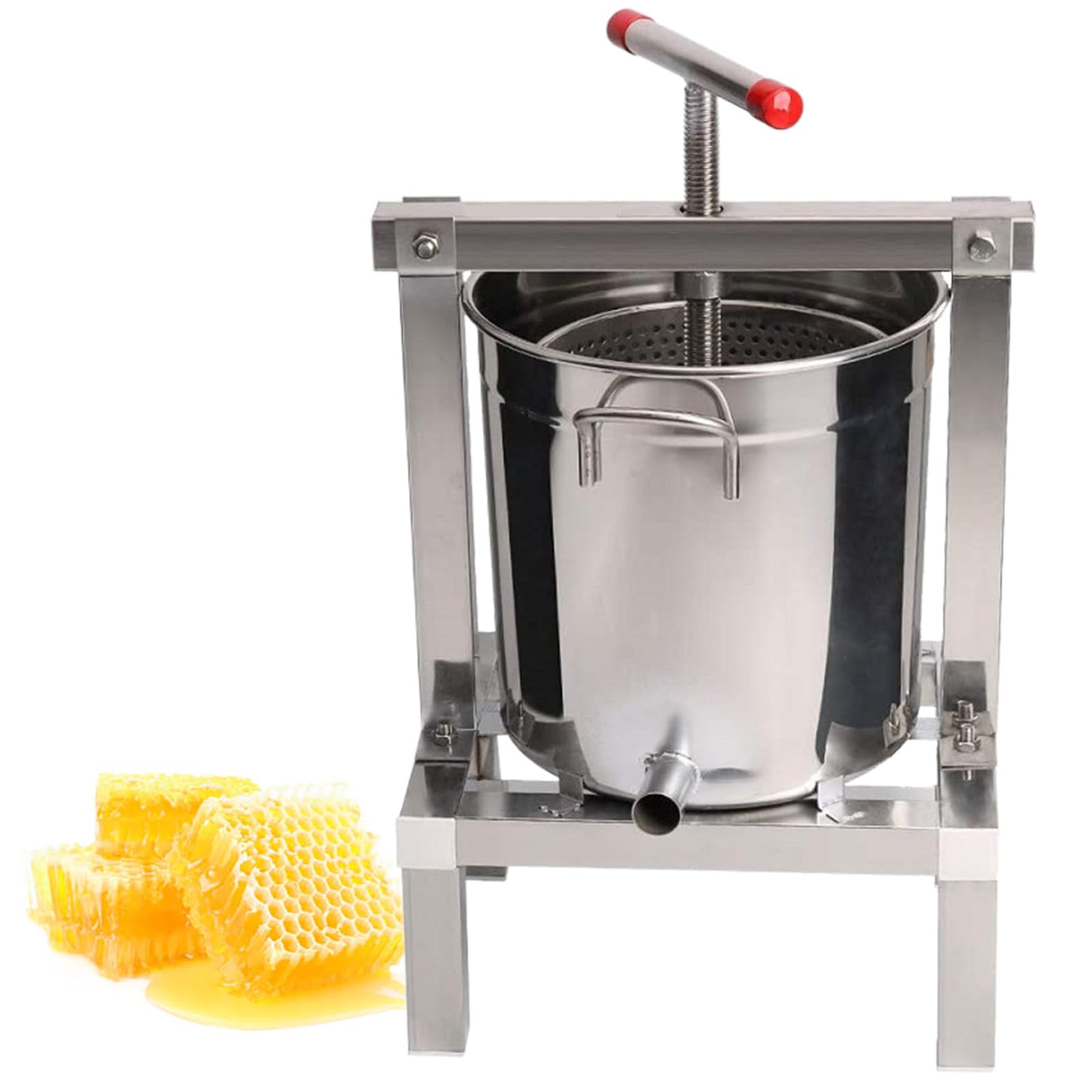 YXYLJOZ Manual Honey Presser, Large Bee Honey Press, Beeswax Presser, Household Beekeeping Machine, Fruit Juice Press, Wine Making Equipment for Self in Home