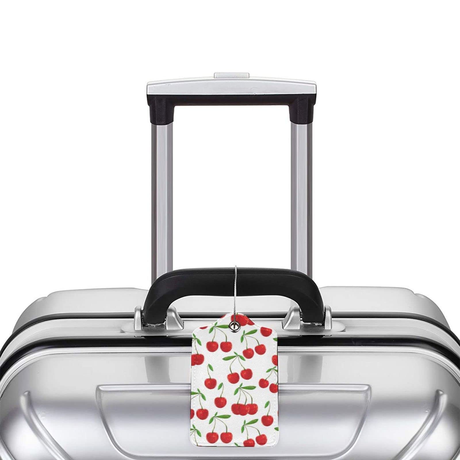 Étiquettes De Valise En Cuir PU – Lot De 2, Réglables, Avec Carte D’information | Rose Et Marron, Pour Bagages, Sacs, Voyage