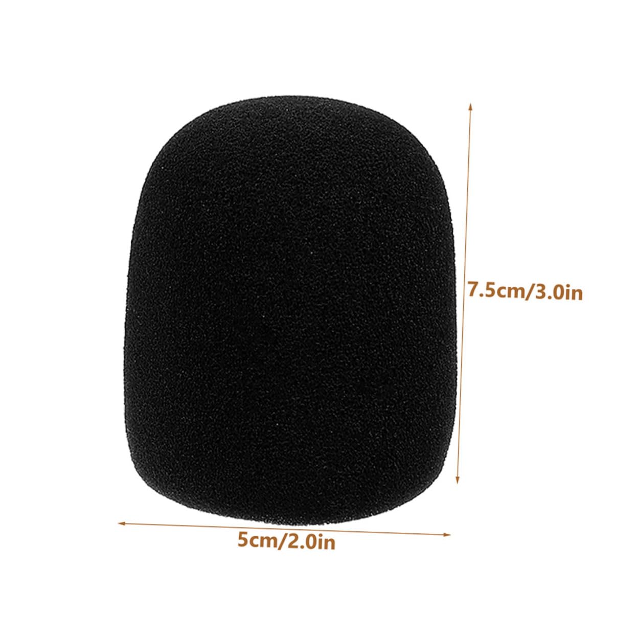 FUNOMOCYA 3 Sets Thickened Sponge Microphone Covers Wind Protection Noise Reduction for Indoor Outdoor Use Durable Mic Protective Cover