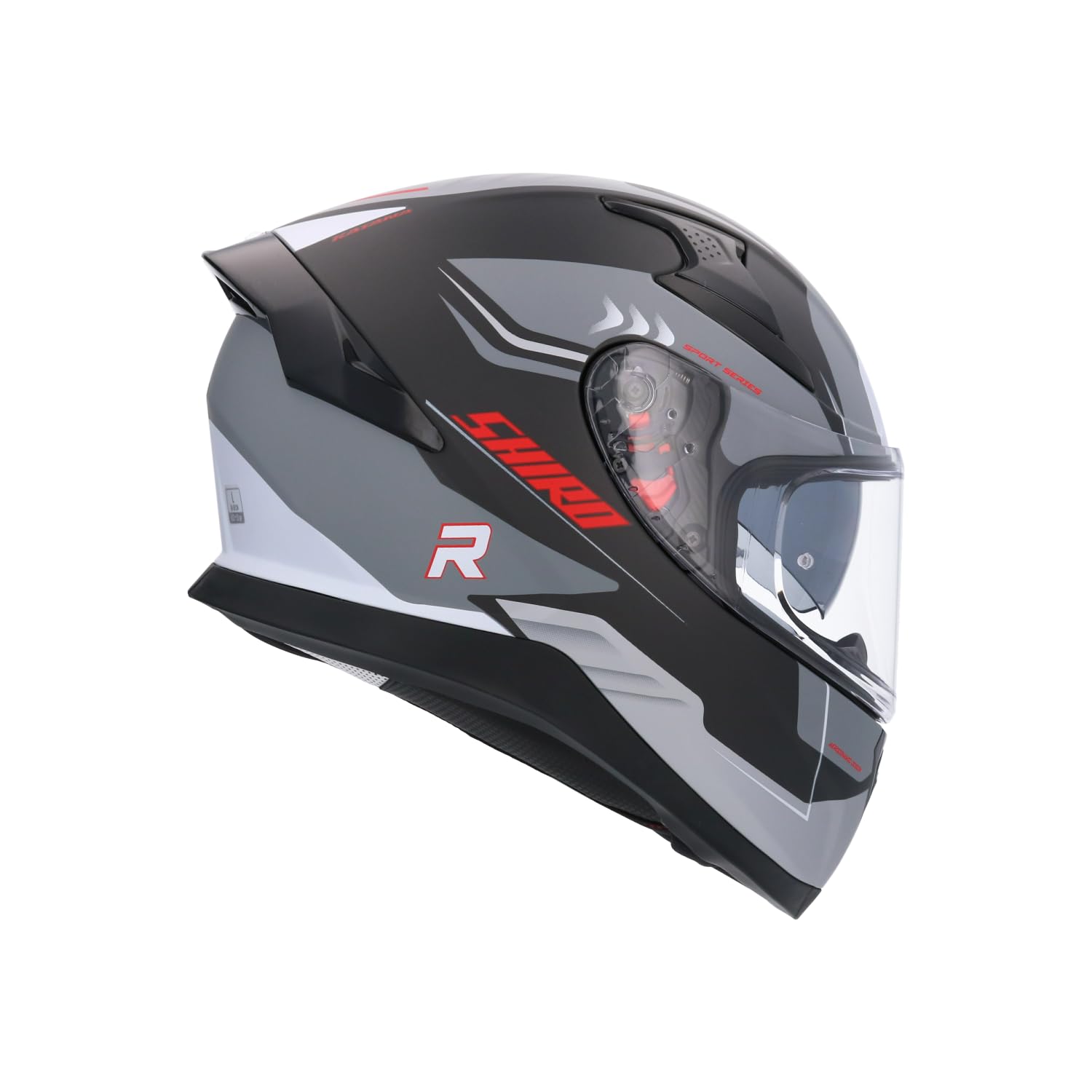 BI ESSE Casco da moto integrale in fibra di carbonio con visiera parasole Casco da moto per uomini e donne Casco da equitazione alla moda, casco da moto off-road per adolescenti