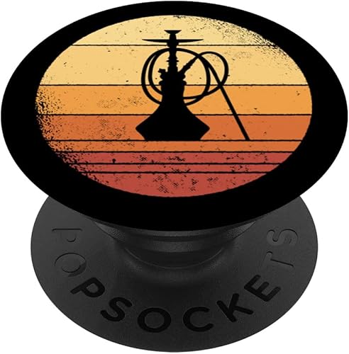 Miniatura 1 de Shisha Retro Sunset Shisha Bar PopSockets Swappable PopGrip
