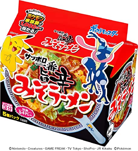 サッポロ一番 みそラーメン 旨辛 ポケモンパッケージ (102g×5個)×6個