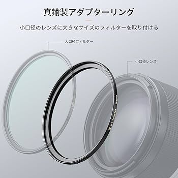 Amazon | K&F CONCEPT ステップアップリング 67mm→82mm 真鍮製