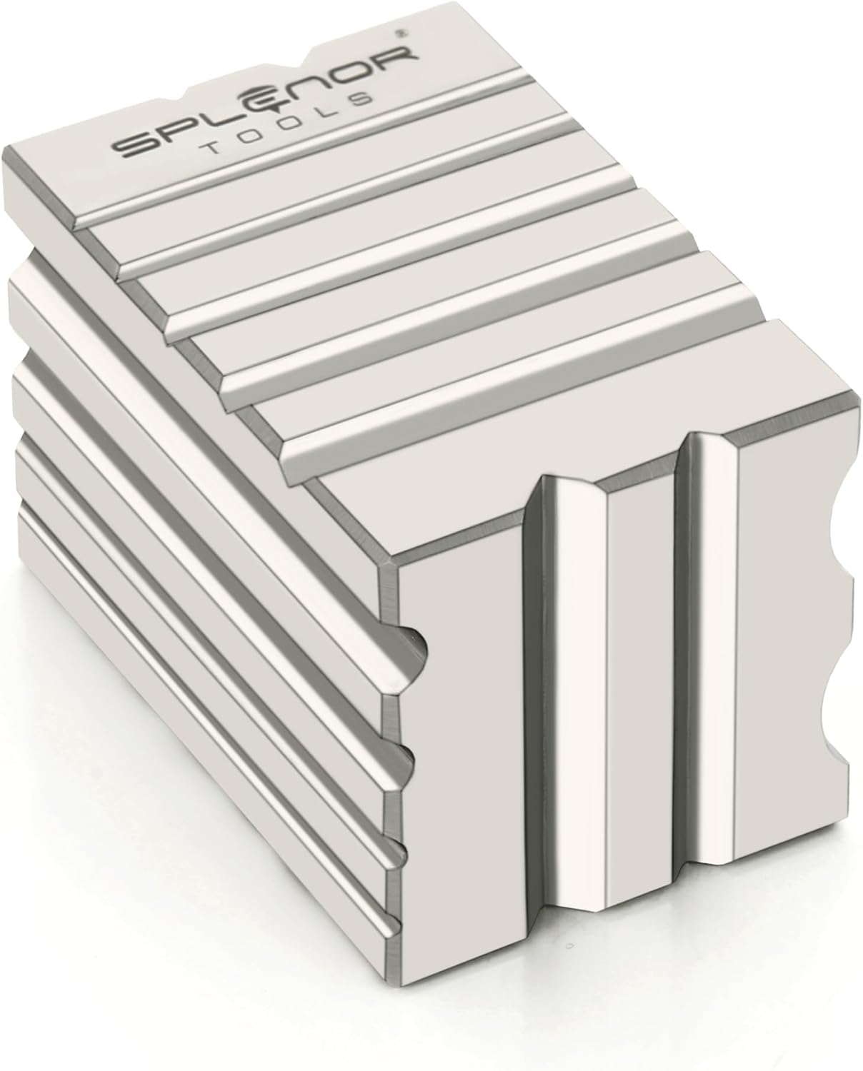 Splenor Tools Steel 3” Swage Metal Forming Block - for Jewelry Making - Silversmith - Metalworking - Bench Anvil Tool