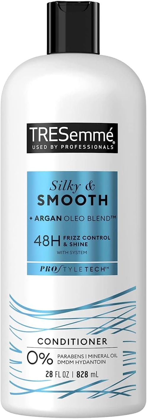 Tresemme Conditioner Silky & Smooth Frizz Control 28 Ounce (Pack of 3)