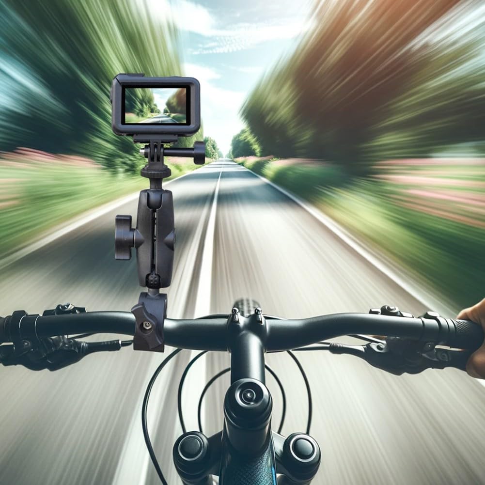 Kit di montaggio per moto Insta360 One X5/X4, 360° multi-angolo di estensione asta di estensione morsetto accessorio per ciclismo