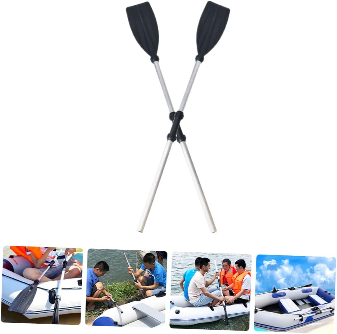 2pcs Aluminum Alloy Kayak Paddles for Water Sports Telescoping Design for Adults for Canoeing and Boating Activities