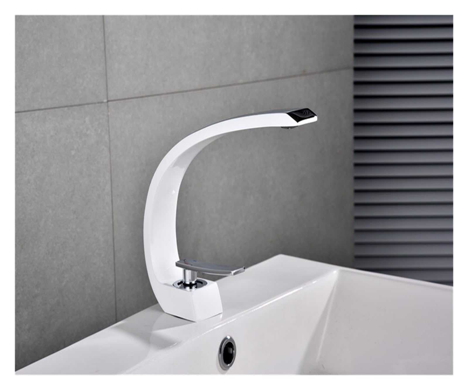 Mélangeur de salle de bain moderne noir et or robinet de vanité - 7