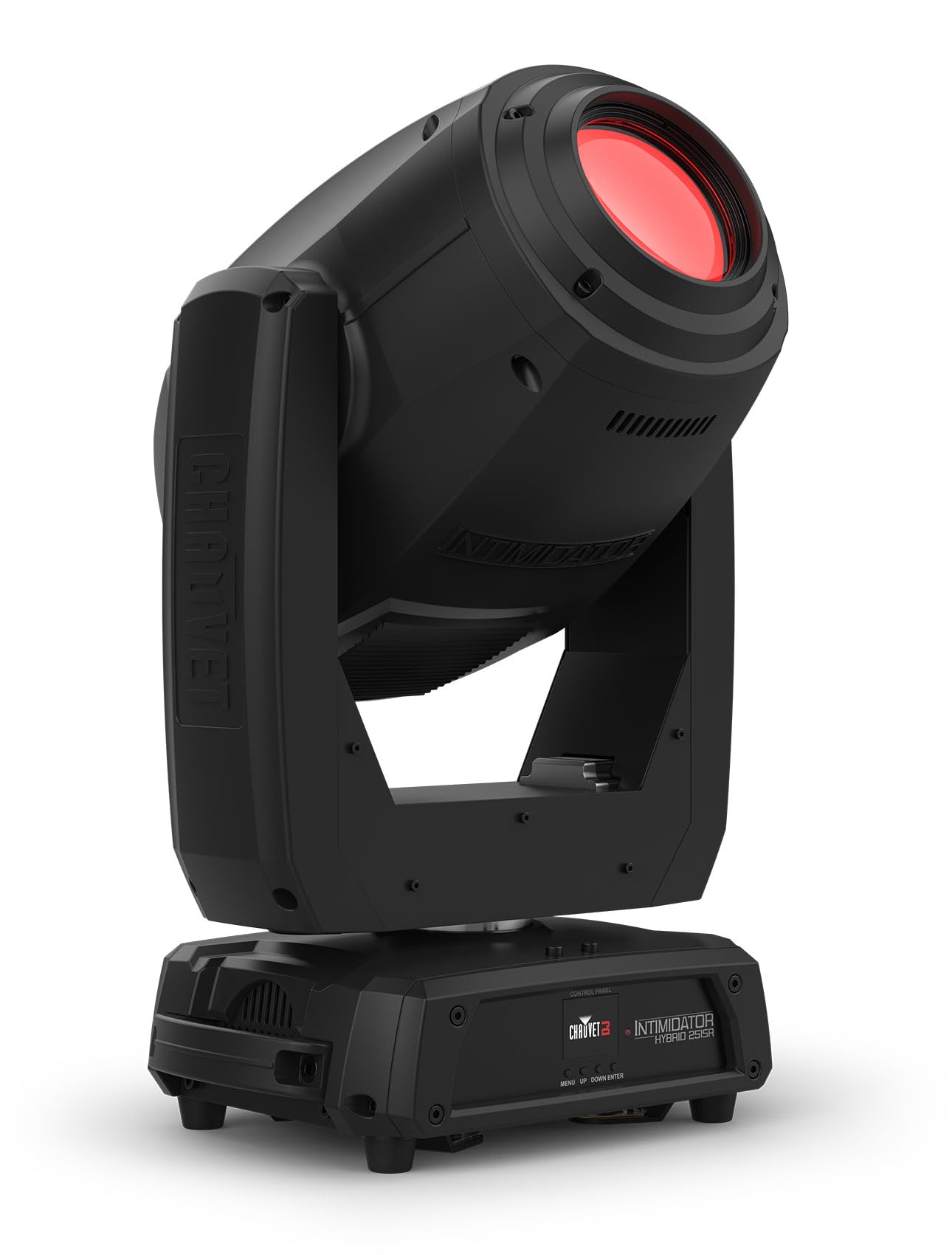 Audiosavings Bundle: (2) Chauvet DJ Intimidator Hybrid 251SR Moving Head Beam, Spot, GOBO DMX Light Bundle with Rockville RLT8 10Ft Light Truss Stand w/Flat-Base Legs+Air Cushion Lowering (3 Items)