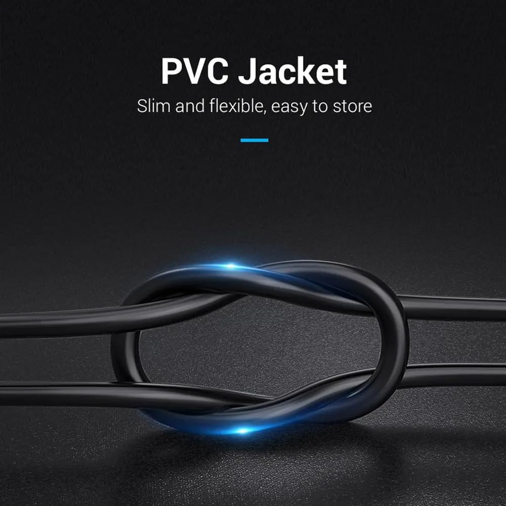 HDMI to VGA 1.8m, Uni-Directional HDMI to VGA Cable (Male to Male) 1920x1080@60Hz Compatible for Computer, Laptop, PC, Monitor, Projector, HDTV, Roku, Xbox