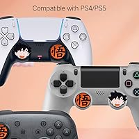 Vista 5 de PERFECTSIGHT Lindas tapas de agarre para el pulgar para Playstation 45, PS5, PS4, Xbox Series XS, Xbox One, Switch PRO Controller, 4 piezas Kawaii