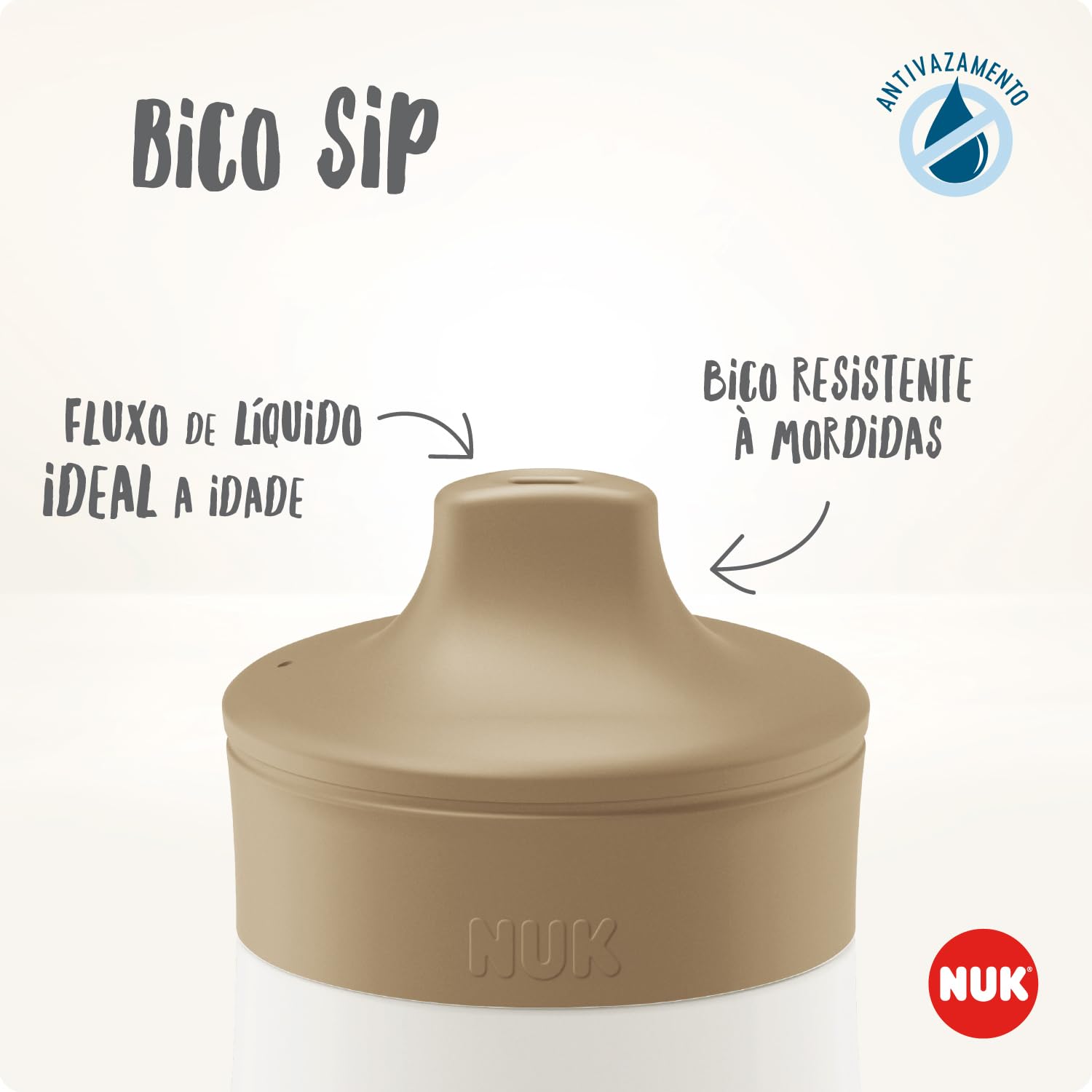 NUK Mini-Me Sip Tazza per bambini | 9+ mesi | 300 ml | Borraccia in acciaio inox per bambini | Beccuccio temperato antigoccia | Infrangibile | Lilac Deer