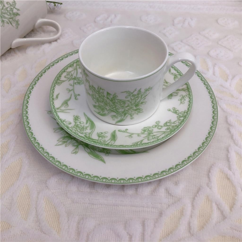 Zestaw do herbaty, Ceramiczny zestaw filiżanek i spodków do kawy Podwieczorek Herbata mleczna Biuro Zapachowa herbata Kubek