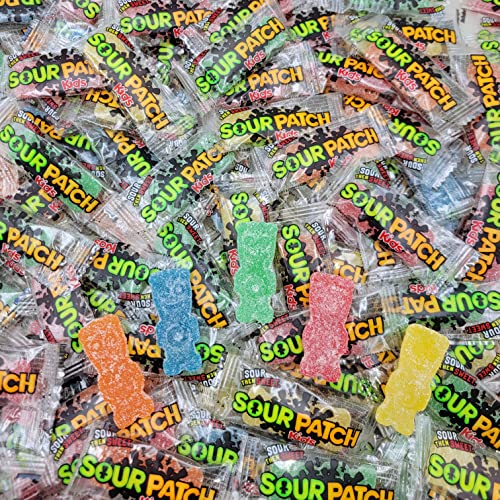 Sour Patch Kids Big Soft & Chewy Candy - Indvidually Wrapped Big Kids Gummy Candy - 250 Pieces - 3 Pound Bulk Pack #TOP10