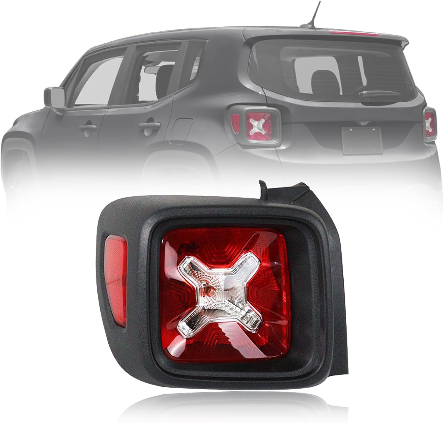Right LED Tail Light for Jeep Renegade 2014 2015 2016 2017 2018 51953119 51953120 Black