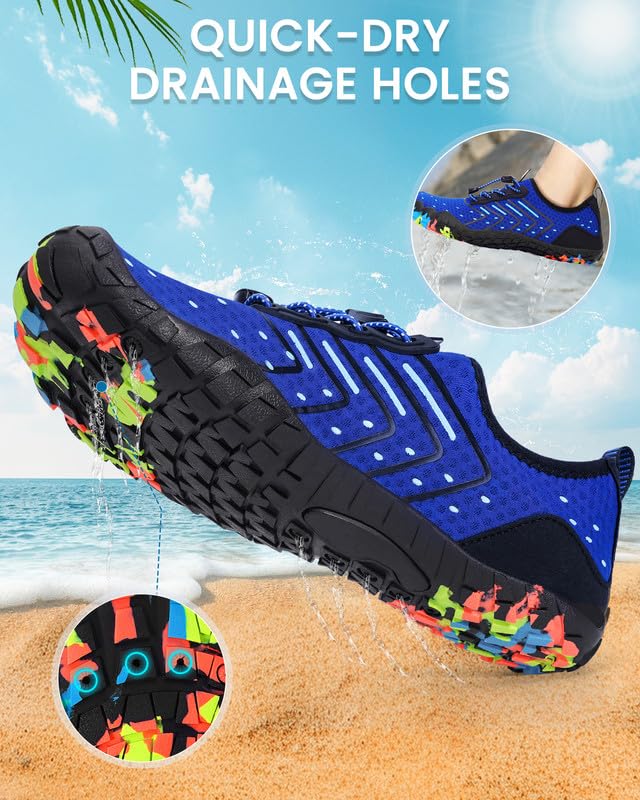 Image of Water Shoes for Women Men Quick-Dry Barefoot Shoes Breathable Aqua Socks for Swim Beach River Pool Lake Hiking Surfing Kayaking