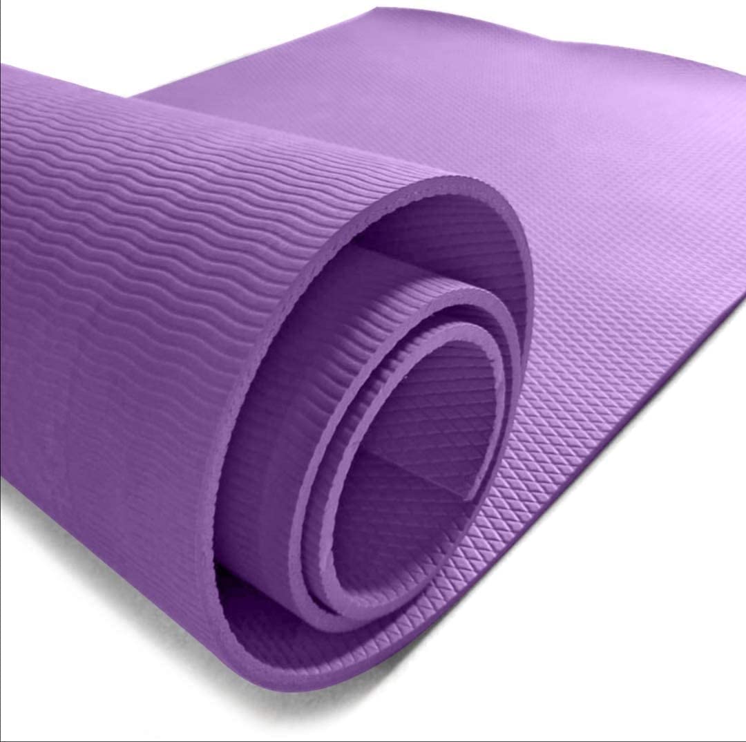 Modern Fab Yoga Mat High Density, Anti-Slip Yoga mat for Gym Workout and Flooring Exercise Long Size 6mm Yoga Mat for Men & Women Fitness, Purple