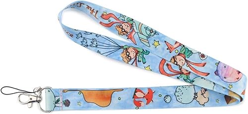 Miniatura 3 de Le Petit Little Prince Novel Fox Plane Moon 17.7" Collar Lanyard Holder ID Badge Mobile Phone Pin Strap, Mezclado
