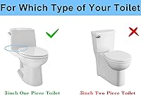 Vista 7 de Válvula de descarga de inodoro para orificio de descarga de 3 pulgadas, kit de repuesto de inodoro de una pieza, válvula de tanque de inodoro apta