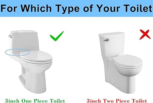 Miniatura 7 de Válvula de descarga de inodoro para orificio de descarga de 3 pulgadas, kit de repuesto de inodoro de una pieza, válvula de tanque de inodoro apta