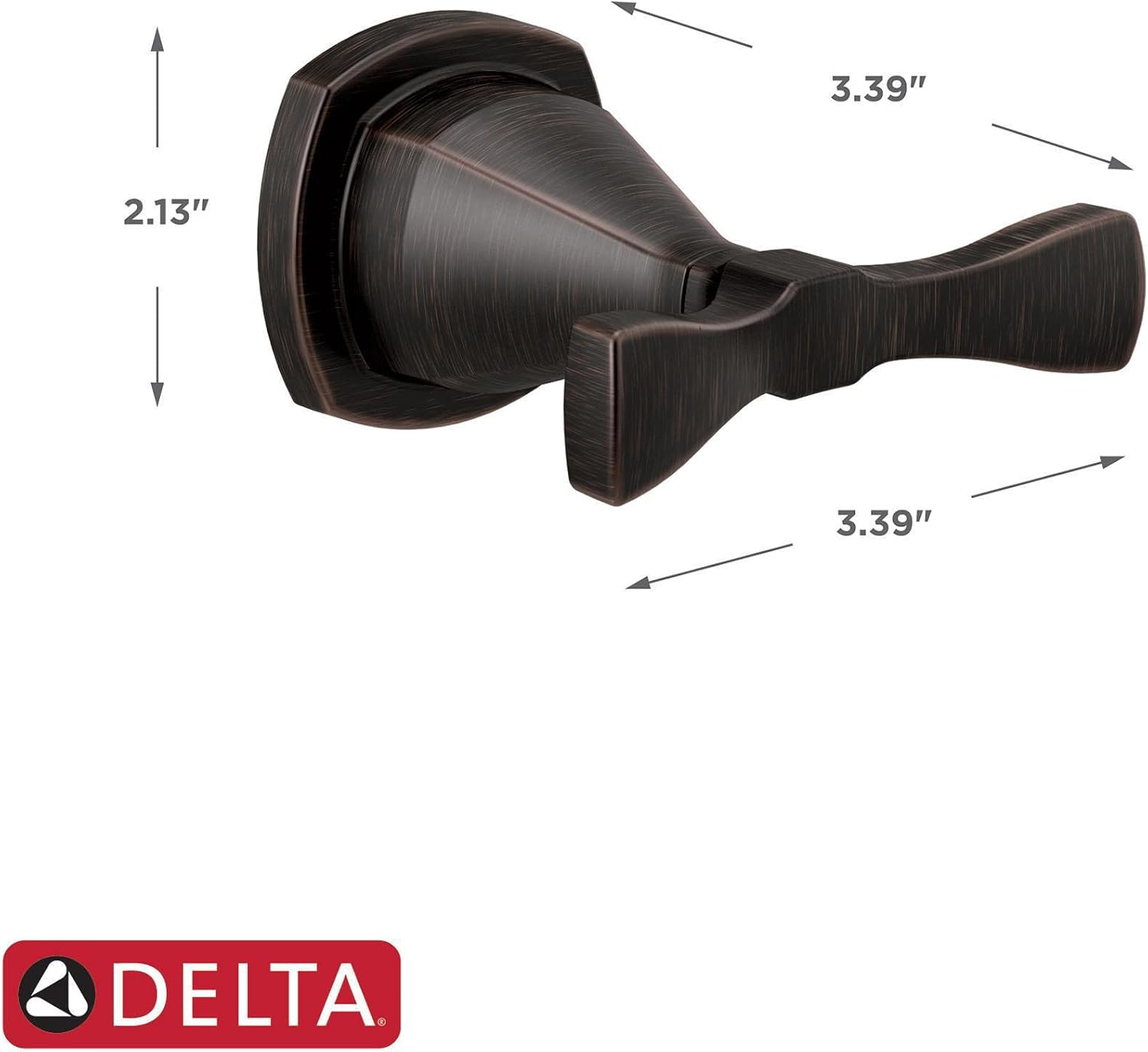 Delta 77638-RB Stryke Robe Hook, Single, Venetian Bronze