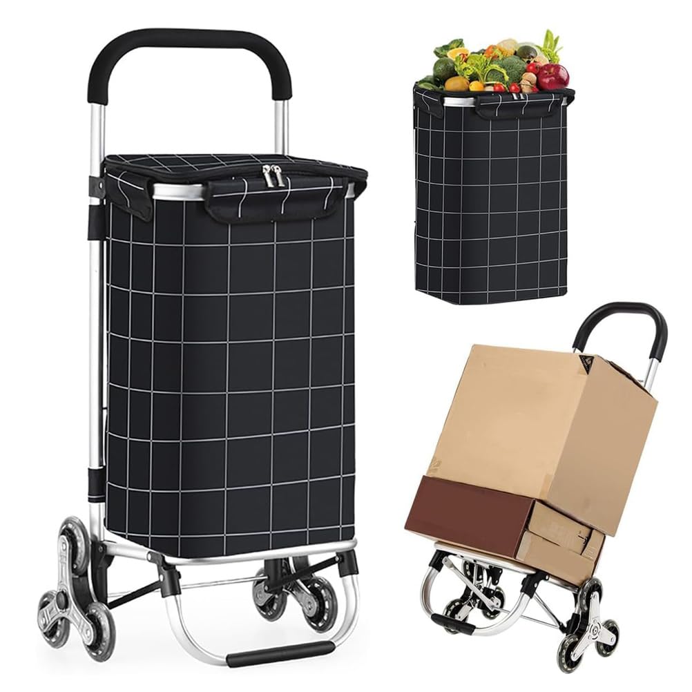Shopping cart bags, Removable Waterproof Bag Ideal for Groceries & Errands Black Utility Cart